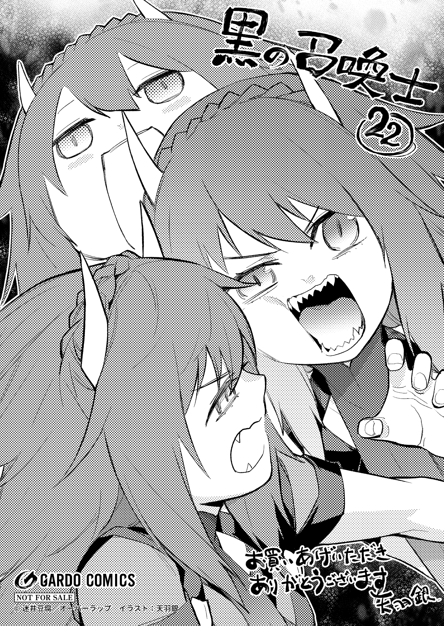 【ガルド】【特約店】『黒の召喚士 22』A6ペーパー